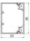 (цена за 1м) Короб 01785 TA-GN 80х60мм 1 канал (ДКС)