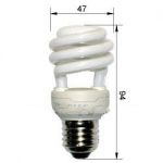 (12Вт соотв. 60Вт) Лампа 12Вт TORNADO T2 12W/827(WW) E14 компактная люминесцентная энергосберегающая (PHILIPS)