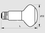 (D=50 мм) Лампа 40Вт CONC R50 40W Е14 зеркальная (OSRAM)