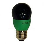 ("шар", 9Вт соотв. 45Вт) Лампа 9Вт K7CG09ECB E27 компактная люмин. энергосберегающая зелёная (Ecola Китай)