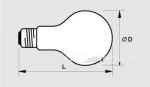 Лампа 25Вт 25D1/FR/E14 накаливания, "шарик", матовая (General Electric)