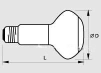 (D=50мм) Лампа 40Вт 40WR50/NDY Е14 зеркальная, для подсветки растений (General Electric) ― Kabel-electro.ruE-mail: city-electro@bk.ru Phone:(499)641-04-21