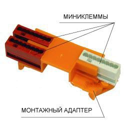 Монтажный адаптер 243-112 для крепления 4 зажимов на DIN-рейке шириной 35мм (Wago) ― Kabel-electro.ruE-mail: city-electro@bk.ru Phone:(499)641-04-21