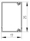 (цена за 1м) Короб 00304 ТМС 25/1х17мм 1 канал (ДКС)