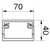 Заглушка 67040-88 70х40 (МALPRO Чехия)